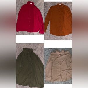 Button down shirts (sold separately)
